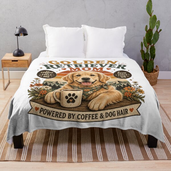 Item preview, Golden Retriever Mom Coffee Dog Hair Lover designed and sold by RajStore41.