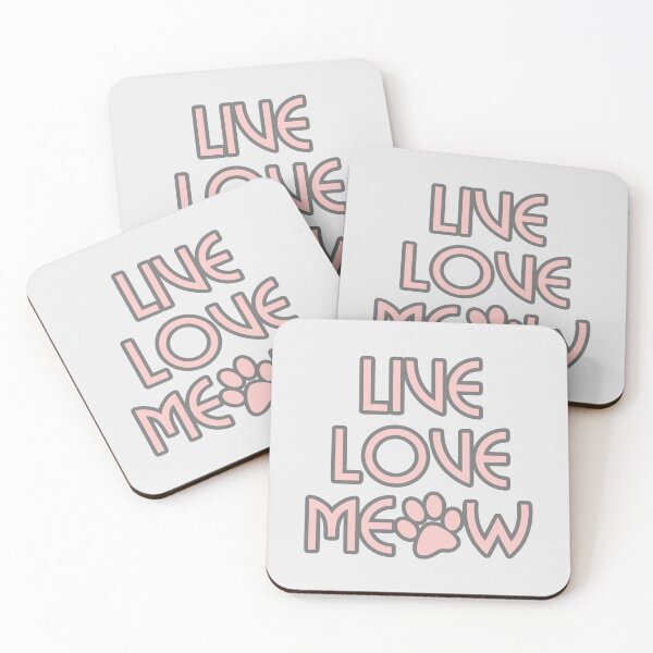 Item preview, Live, Love, Meow designed and sold by xWiseGirl.