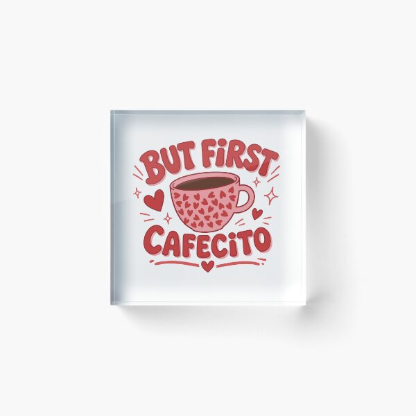 Item preview, But First Cafecito – Cute Coffee Lover Retro Typography T-Shirt designed and sold by Nueve Uno Design.