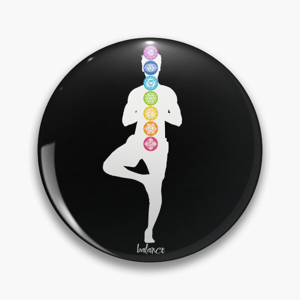 Item preview, Chakra Balance - Male Figure in Tree Yoga Pose designed and sold by TheThankfulTyne.