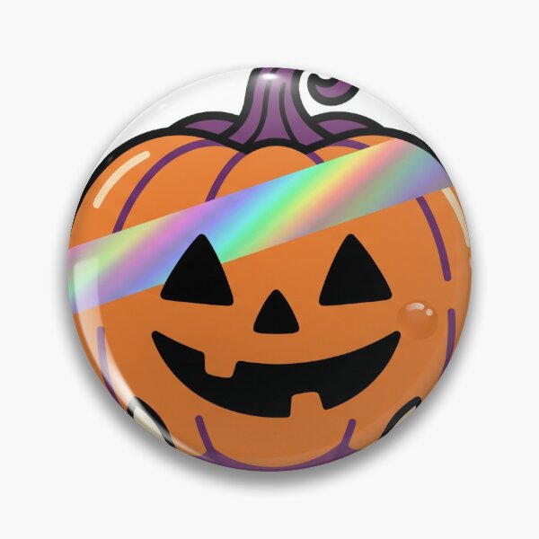 Item preview, Holographic Foil Jack-O-Lantern Sticker Design designed and sold by Ninjacatoff.