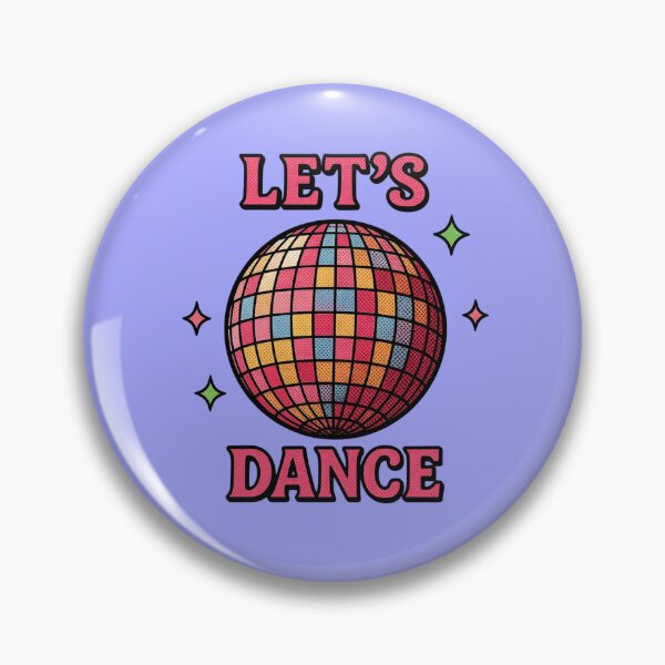 Item preview, Retro Disco Ball Let's Dance 70s Party Vintage designed and sold by creativerooney.