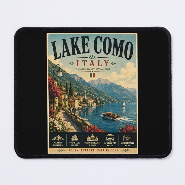 Item preview, Vintage Lake Como - Italy Poster designed and sold by GoodOldVintage.