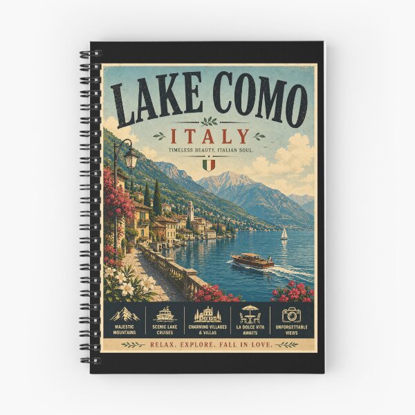 Item preview, Vintage Lake Como - Italy Poster designed and sold by GoodOldVintage.