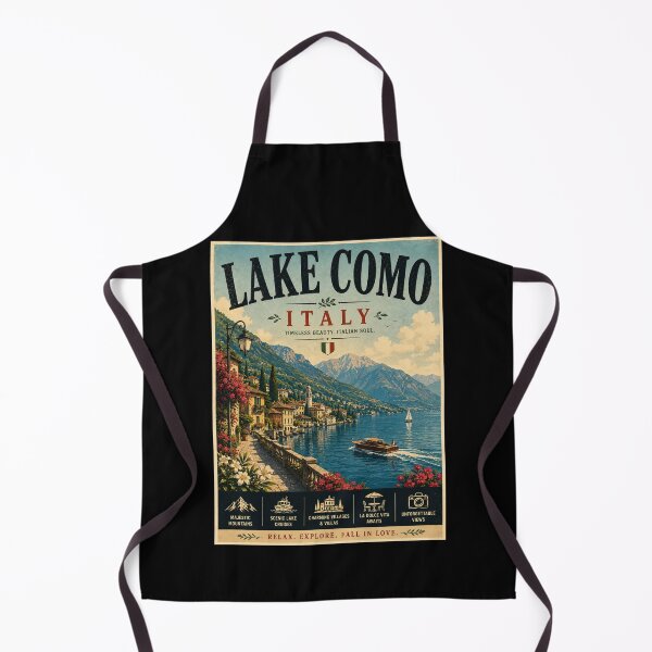 Item preview, Vintage Lake Como - Italy Poster designed and sold by GoodOldVintage.