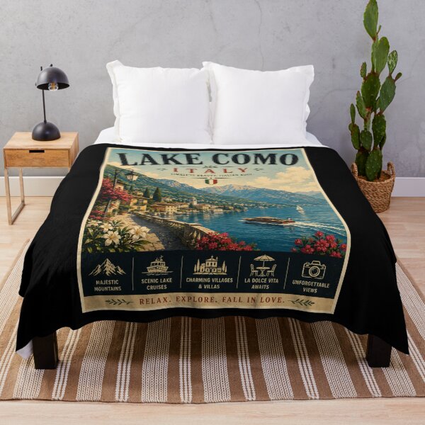 Item preview, Vintage Lake Como - Italy Poster designed and sold by GoodOldVintage.