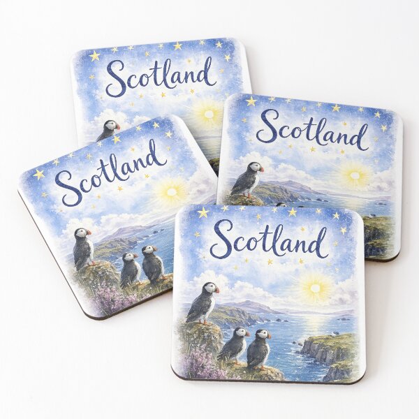 Item preview, Scotland Puffins  designed and sold by TravelMarvel.