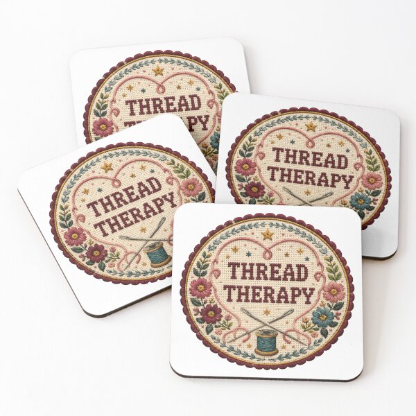 Item preview, Thread Therapy – Retro Needlepoint and Embroidery Art designed and sold by Tobull.