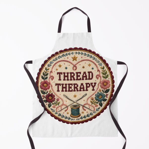 Item preview, Thread Therapy – Retro Needlepoint and Embroidery Art designed and sold by Tobull.