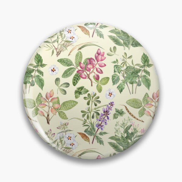 Item preview, Watercolor Botanical Pattern on Yellow designed and sold by Flowersforbear.