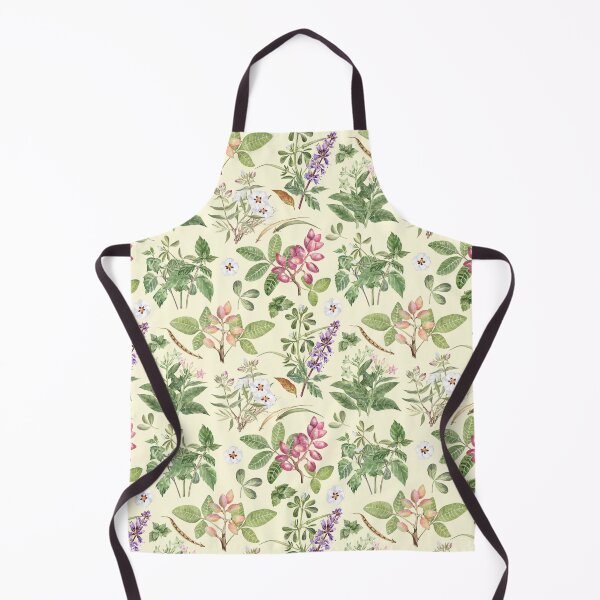 Item preview, Watercolor Botanical Pattern on Yellow designed and sold by Flowersforbear.