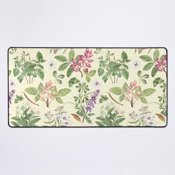 Item preview, Watercolor Botanical Pattern on Yellow designed and sold by Flowersforbear.