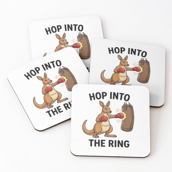 Item preview, Hop Into The Ring – Funny Boxing Kangaroo designed and sold by Tipsy24.