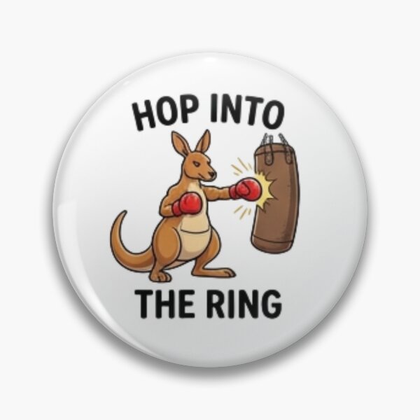 Item preview, Hop Into The Ring – Funny Boxing Kangaroo designed and sold by Tipsy24.