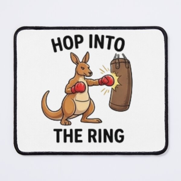 Item preview, Hop Into The Ring – Funny Boxing Kangaroo designed and sold by Tipsy24.