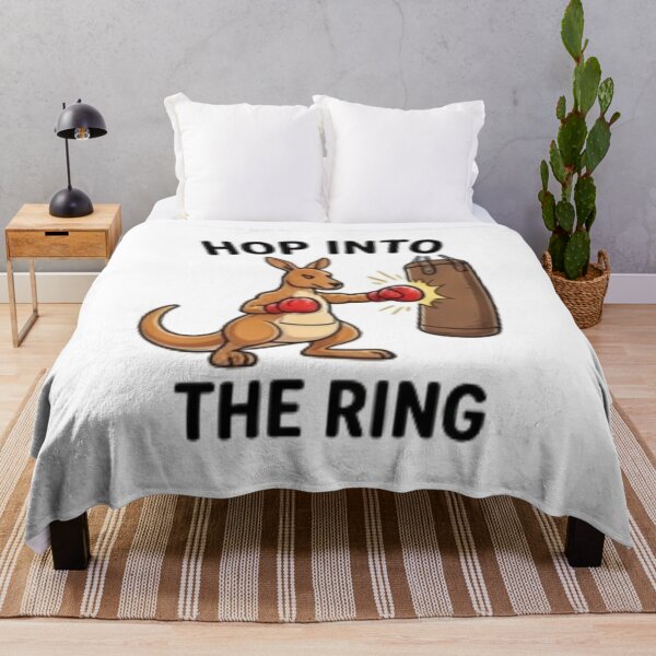 Item preview, Hop Into The Ring – Funny Boxing Kangaroo designed and sold by Tipsy24.