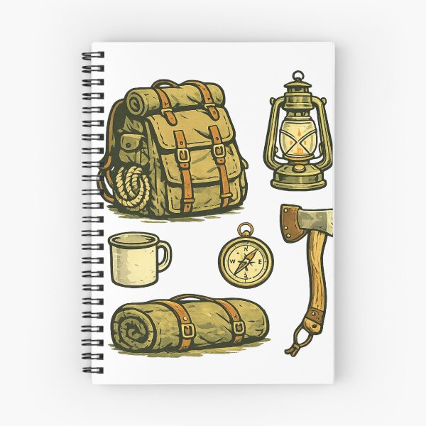 Item preview, Vintage Camping Gear Collection designed and sold by vangiapstudio.