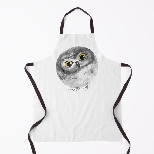 Item preview, Cute Rounded Owl Pencil Drawing designed and sold by Lenka Draws.