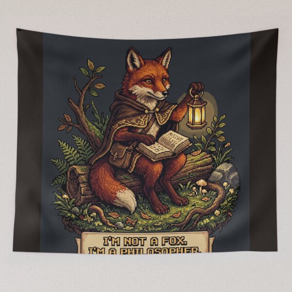 Item preview, Philosopher Fox – Wise Forest Pixel Art designed and sold by Arobinoz.