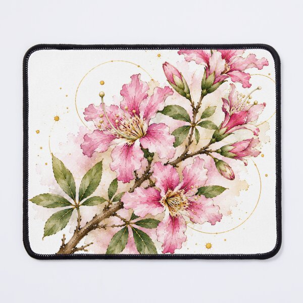 Item preview, Flor del Palo Borracho II – Argentine Botanical Illustration in Watercolor designed and sold by Esencia Argentina.