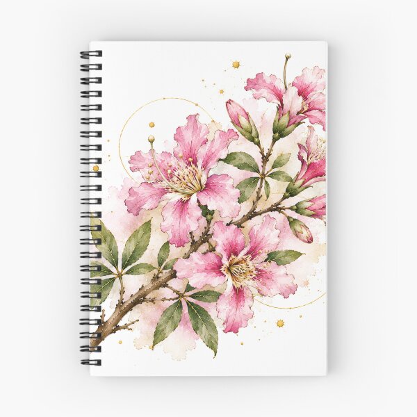 Item preview, Flor del Palo Borracho II – Argentine Botanical Illustration in Watercolor designed and sold by Esencia Argentina.