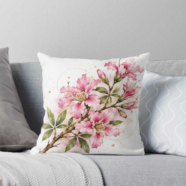 Item preview, Flor del Palo Borracho II – Argentine Botanical Illustration in Watercolor designed and sold by Esencia Argentina.