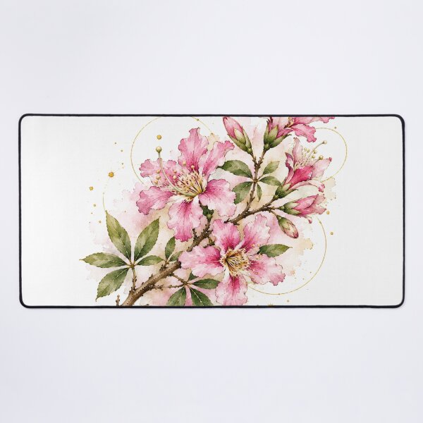 Item preview, Flor del Palo Borracho II – Argentine Botanical Illustration in Watercolor designed and sold by Esencia Argentina.