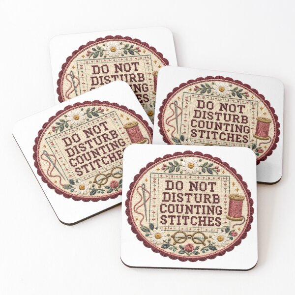 Item preview, Do Not Disturb Counting Stitches – Needlepoint Humor designed and sold by Tobull.