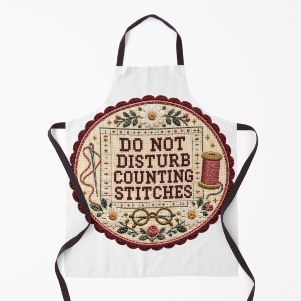 Item preview, Do Not Disturb Counting Stitches – Needlepoint Humor designed and sold by Tobull.