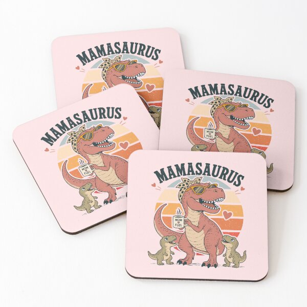 Item preview, Mamasaurus T Rex Mom Dinosaur Vintage Retro graphics designed and sold by CamaleonDesigns.