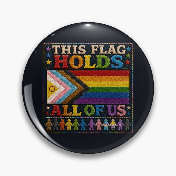 Item preview, ✨✂️ STITCHED TOGETHER COLLECTION ✂️✨- ❤️ - PRIDE UNITY - This Flag Holds All Of Us v1  designed and sold by WheelieGdArt.