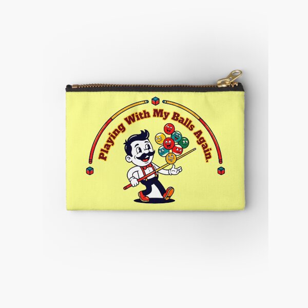 Item preview, Playing With My Balls Again - Retro Cartoon Pool Player designed and sold by ThreadRiotTees.