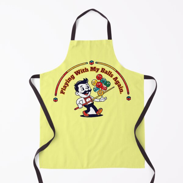 Item preview, Playing With My Balls Again - Retro Cartoon Pool Player designed and sold by ThreadRiotTees.