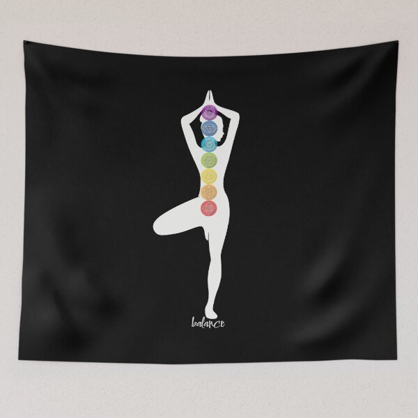 Item preview, Copy of Chakra Balance - Female Figure in Tree Yoga Pose designed and sold by TheThankfulTyne.