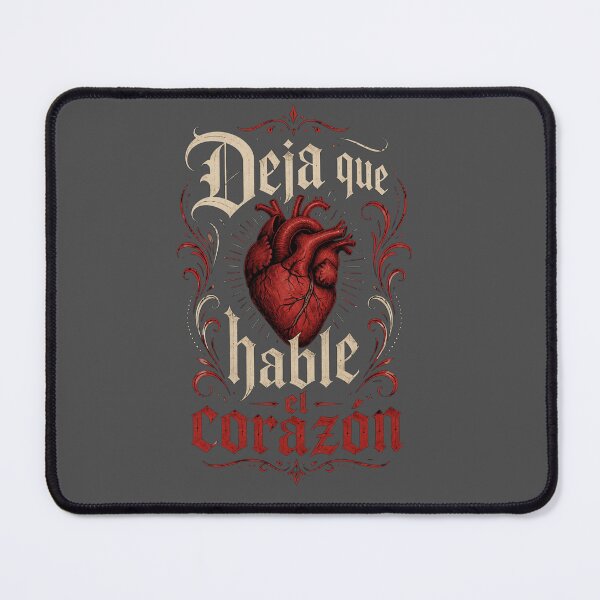 Item preview, Deja Que Hable El Corazón (Spanish for “Let the Heart Speak”) designed and sold by RadManDesigns.