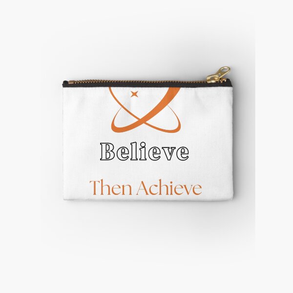 Item preview, Believe Then Achieve Motivational Quote Design designed and sold by Hayir Design.