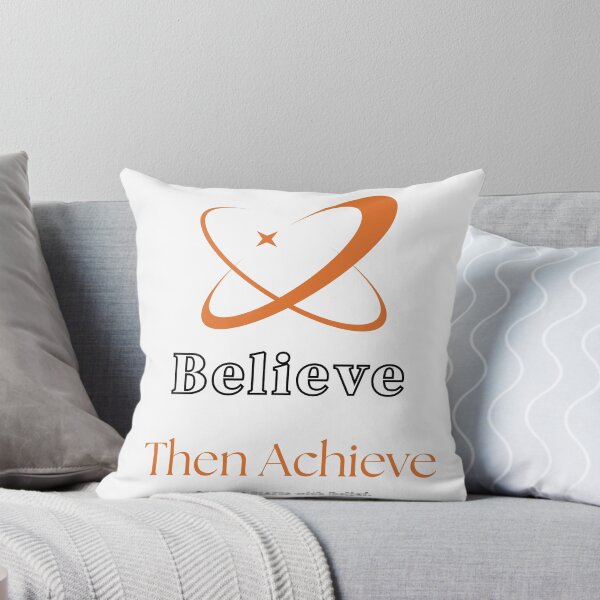 Item preview, Believe Then Achieve Motivational Quote Design designed and sold by Hayir Design.