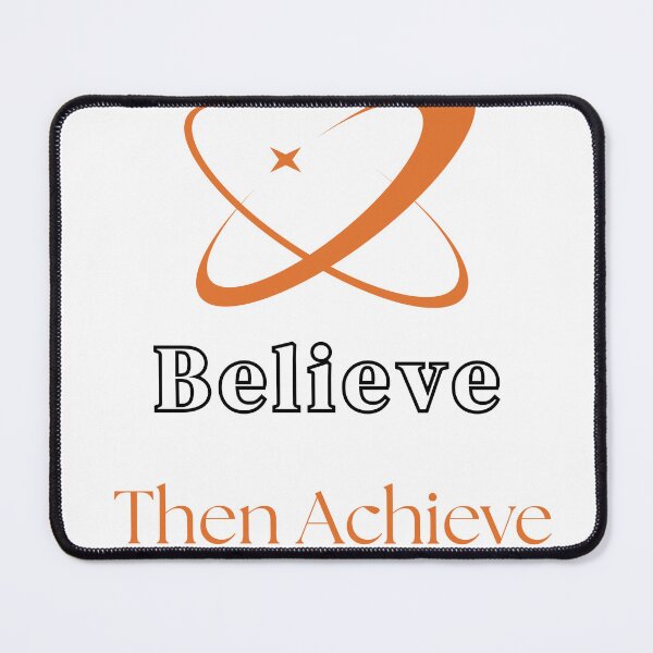 Item preview, Believe Then Achieve Motivational Quote Design designed and sold by Hayir Design.