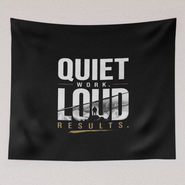 Item preview, Quiet Work Loud Results Minimal Typography T-Shirt  Productivity Motivation Quote | Modern Minimalist Design designed and sold by v6ziix.