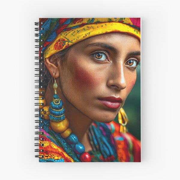 Item preview, Vibrant Portrait of a Woman in Colorful Attire designed and sold by Artessie.