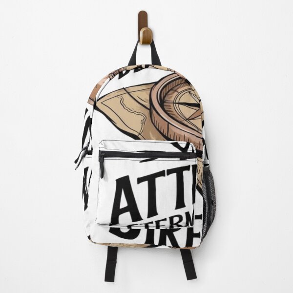 Item preview, Vintage Compass and Map Illustration with "Your Attitude Determines Your Direction" Motivational Quote designed and sold by Warungid.