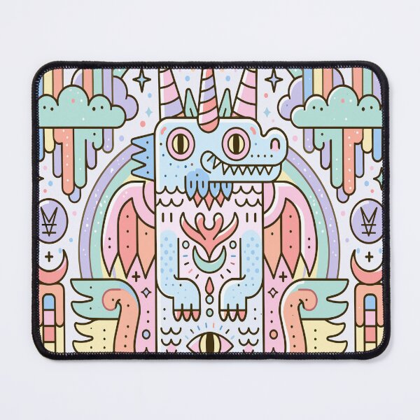 Item preview, Sweet Pastel Dragon Rainbow Dream Illustration designed and sold by Romgora.
