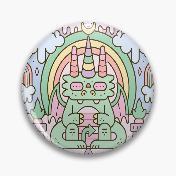 Item preview, Cosmic All-Seeing Dragon Rainbow Pastel Art designed and sold by Romgora.