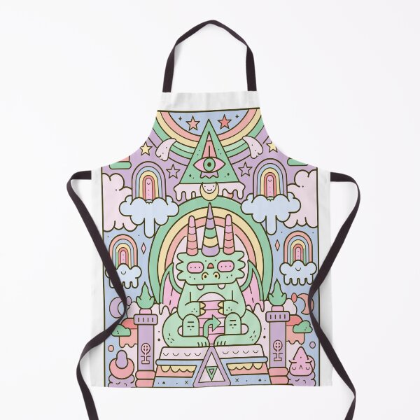 Item preview, Cosmic All-Seeing Dragon Rainbow Pastel Art designed and sold by Romgora.