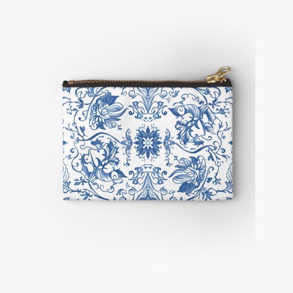 Item preview, Blue White Botanical Damask Floral Toile Seamless Pattern Art designed and sold by GrinGalore.