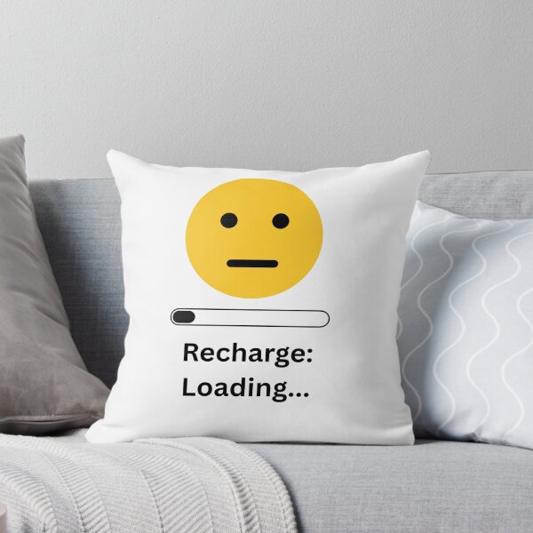 Item preview, Recharge: Loading... | Funny Minimalist T-Shirt & Sticker Design designed and sold by DonGeneral.