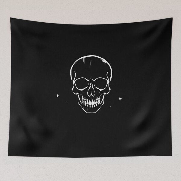 Item preview, Minimalist White Ink Skull Graphic designed and sold by ERODED SELF.
