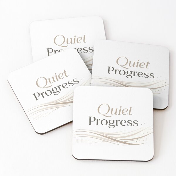 Item preview, Quiet Progress Minimal Growth Design designed and sold by CodePaws Creations.