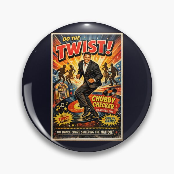 Item preview, Chubby Checker Vintage Poster designed and sold by Halifaxartguy.