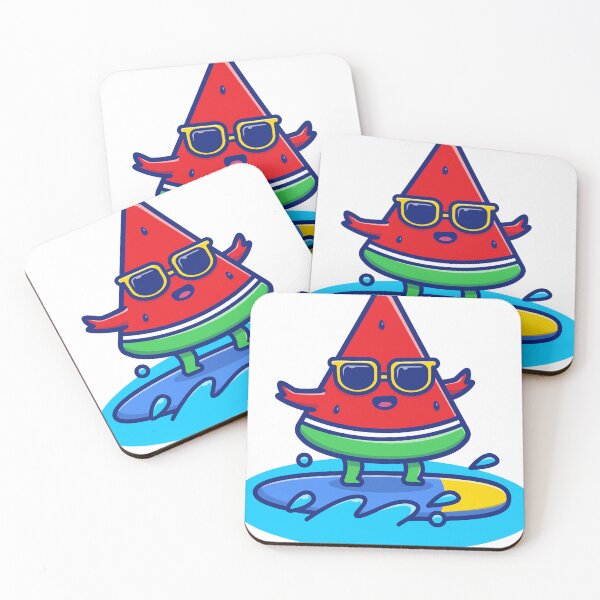 Item preview, Cute Surfing Watermelon designed and sold by RiderSpoon.
